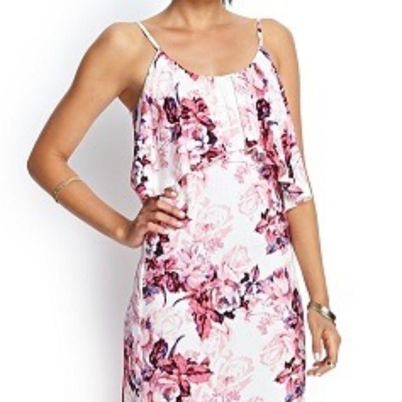 Forever 21 Dresses & Skirts - 👗Forever 21 Floral Print Flounce Maxi Dress Sz S